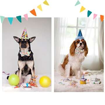 Durable Adjustable Bow Tie Collar for Birthday Dogs