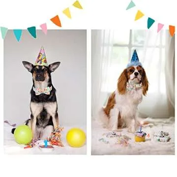 Durable Adjustable Bow Tie Collar for Birthday Dogs
