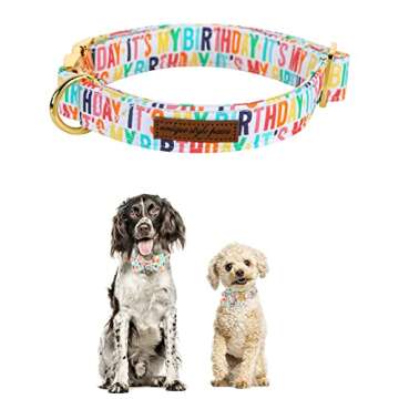 Durable Adjustable Bow Tie Collar for Birthday Dogs