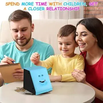 AOZBZ Face Bank, Face Money Eating Box Cute Facebank Piggy Bank for Coins Box Brick Automatic Money Coin Saving Bank for Children Toys Gifts Home Decoration (for up 3 Years Old)