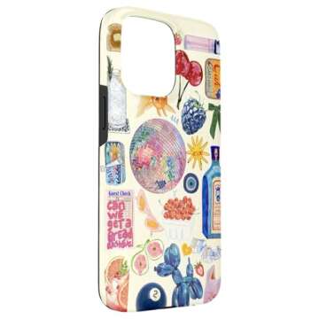 iPhone 15 Pro Max European Italian Summer Beach Collage Case