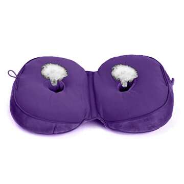 Dual Comfort Cushion Lift Hips Up Seat Cushion, Beautiful Buttocks Latex Cushion Orthopedic Posture Correction Cushion for Relief Sciatica Tailbone Hip Pain Fits in Car, Home Office