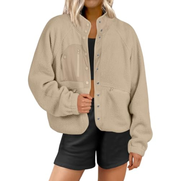ANRABESS Women's Cozy Fleece Jacket - Stylish Fall & Winter Outwear