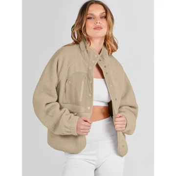 ANRABESS Women's Warm Fuzzy Fleece Jacket Fall Winter Outwear