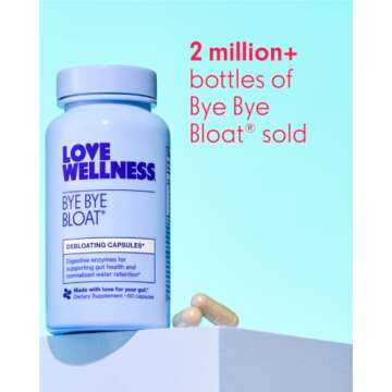 Love Wellness Bye Bye Bloat & Metabolove | Boost & Reduce Bundle | Metabolism Booster for Women Supplement | Digestive Enzymes for Gas & Bloating Relief | Combat Cravings & Boost Energy Supplement