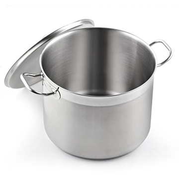Cooks Standard Stockpots Stainless Steel, 20 Quart Professional Grade Stock Pot with Lid, Silver