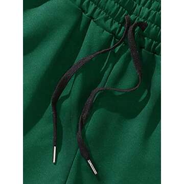 GORGLITTER Men's Summer Graphic Track Shorts with Pockets