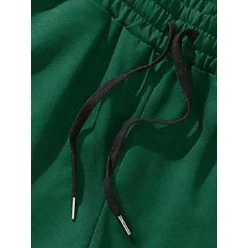 GORGLITTER Men's Summer Graphic Track Shorts with Pockets