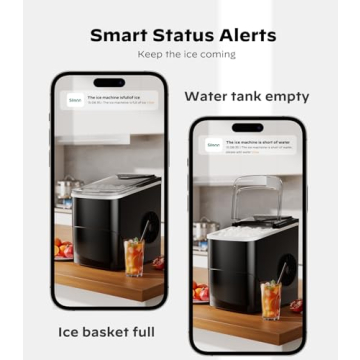 Silonn Smart Countertop Ice Maker - App Controlled & Compact