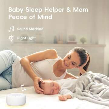 HOUSBAY Baby Sound Machine with Night Light for Soothing Sleep