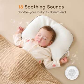 HOUSBAY Baby Sound Machine with Night Light Features