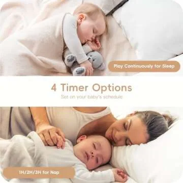 HOUSBAY Baby Sound Machine with Night Light Features