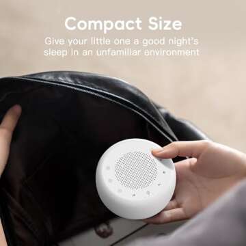 HOUSBAY Baby Sound Machine with Night Light Features