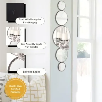 Howard Elliott Mirrored Candle Sconce for Stylish Decor