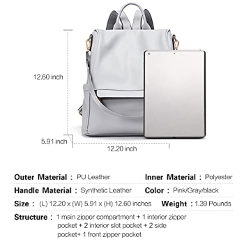 CLUCI Stylish Women’s Purse - Anti-theft Backpack for Travel