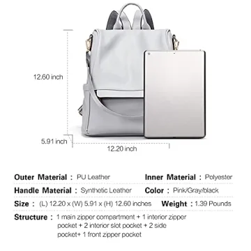 CLUCI Stylish Women’s Purse - Anti-theft Backpack for Travel