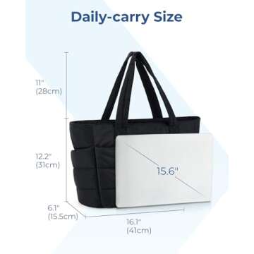 Stylish BAGSMART Tote Bag for Women - Versatile & Lightweight