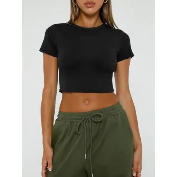 WYNNQUE Women's Crop Top - Stylish Summer Must-Have Tee