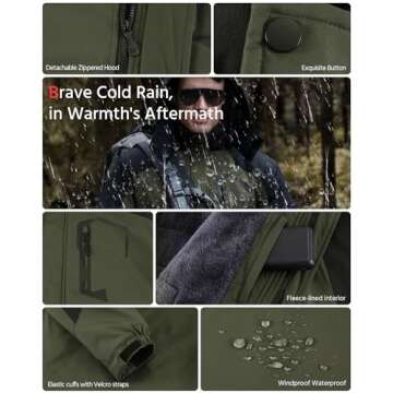 Mens Heated Jacket Graphene Electric Warming Coat Winter Gear Must Haves Camper Essentials Hunting Supplies Motorcycle Mountaineering Gadgets Mountain Climbing Necessities Overlanding Equipment Thing