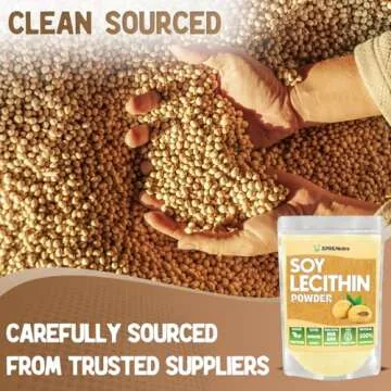 XPRS Nutra Soy Lecithin Powder Food Grade Fat Emulsifier - Suitable for Cooking, Baking and More - Vegan Friendly Soy Lecithin Powder Cooking Aid (8 Ounce)