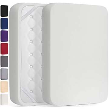 DREAMCARE Twin XL Fitted Sheet - Extra Deep Pocket Fitted Sheet - Fits up to 21 inch Mattress - Deep...