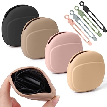 Compact Silicone Headphone Organizer for Travel & Home