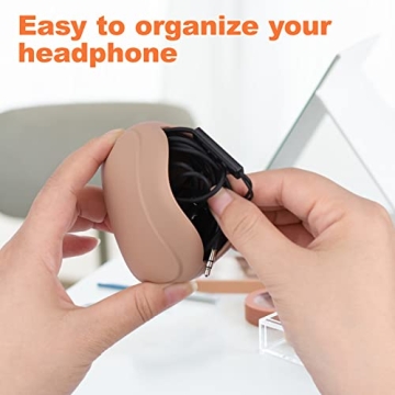 Compact Silicone Headphone Organizer for Travel & Home