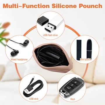 Compact Silicone Headphone Organizer for Travel & Home