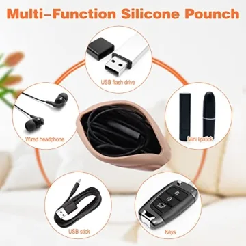 Compact Silicone Headphone Organizer for Travel & Home