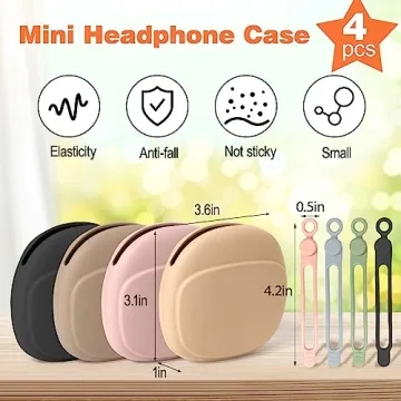 Compact Silicone Headphone Organizer for Travel & Home