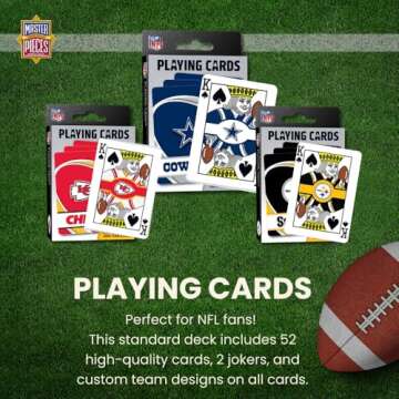 MasterPieces - NFL Playing Cards, Officially Licensed Denver Broncos Football Deck, Family Games for...