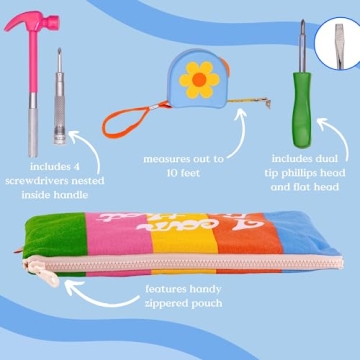 ban.do Cute Basic Tool Kit for Women - Essential DIY Tools