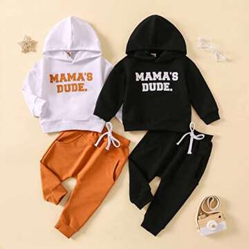 BTDECLAR Toddler Baby Boy Fall Winter Outfits Hoodie Long Sleeve Sweatshirt Pullover Top Sweatpants ...