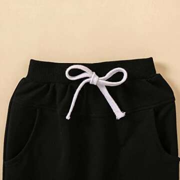 BTDECLAR Toddler Baby Boy Fall Winter Outfits Hoodie Long Sleeve Sweatshirt Pullover Top Sweatpants Clothes Pants Set 2Pcs