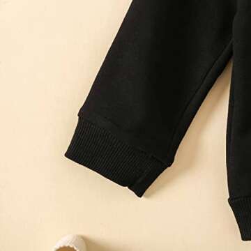 BTDECLAR Toddler Baby Boy Fall Winter Outfits Hoodie Long Sleeve Sweatshirt Pullover Top Sweatpants Clothes Pants Set 2Pcs