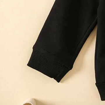 BTDECLAR Toddler Baby Boy Fall Winter Outfits Hoodie Long Sleeve Sweatshirt Pullover Top Sweatpants Clothes Pants Set 2Pcs