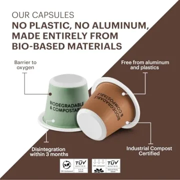 G GRANA Organic Nespresso Compatible Coffee Pods 40 Pack