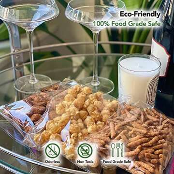 Seal Fresh Self Sealing Cellophane Bags - 6" x 9" (1000 Count) - Clear Plastic Resealable Cello Bag - Cellophane Treat Bags, Cookie Bags for Packaging, Candy bags, Cello Bags, Pastry Bags