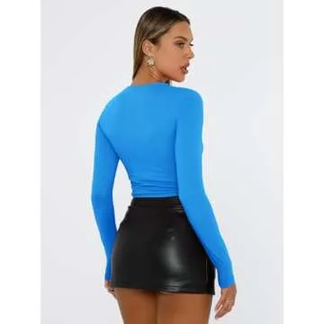 Trendy Queen Women's Long Sleeve Cropped Shirt 2025