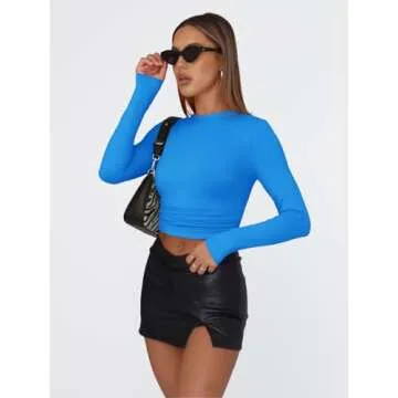 Trendy Queen Women's Long Sleeve Cropped Shirt 2025