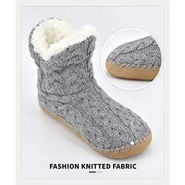 Panda Bros Warm Fuzzy Slipper Socks With Grippers