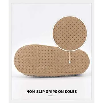 Panda Bros Warm Fuzzy Slipper Socks With Grippers