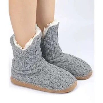 Panda Bros Warm Fuzzy Slipper Socks With Grippers