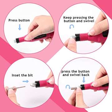 Electric Nail Drill Kit for At-Home Manicure and Gift