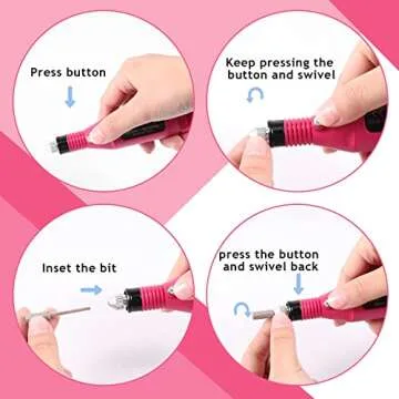 Electric Nail Drill Kit for At-Home Manicure and Gift