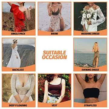 Cindy's Tape Boob Tape 3 inch Wide Plus Boobytape for Breast Lift Adhesive Bra Tape with Nipple Covers for Large Big DD Cup up Size,Body Tape for Chest Support,Waterproof.Push in All Dress