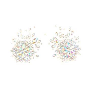 Neva Nude Crystal Body Jewel Pasties for Parties and Festivals