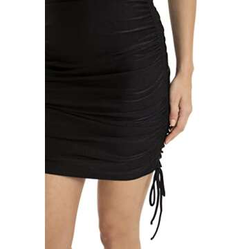 Adriana Degreas Hands Frilled Midi Dress in Black - Elegant Style