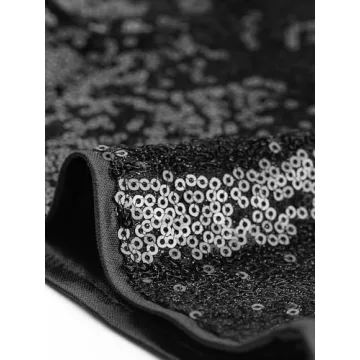 Allegra K Sequin Shorts for Stylish Night Out Look