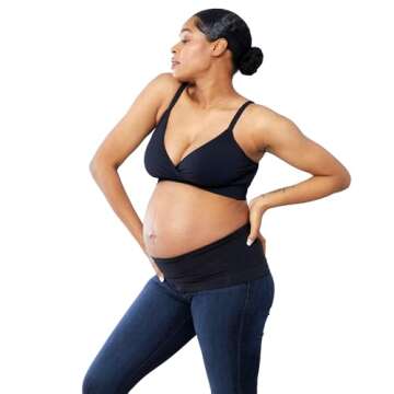 Ingrid & Isabel Bellaband - Belly Bands for Pregnant Women - Black, 2